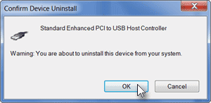 USB delete confirmation